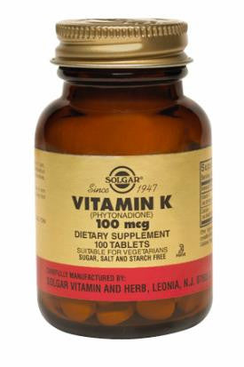 Vitamin K 100 mcg 100 Tablets