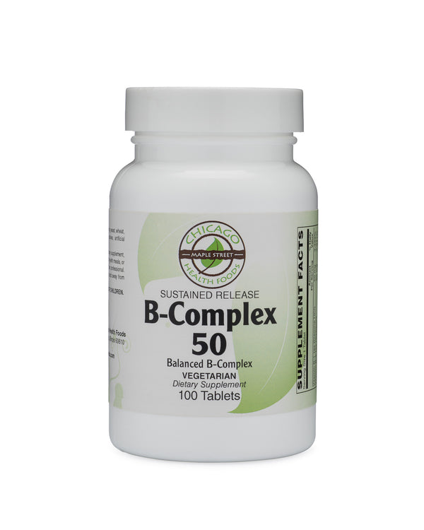 B-Complex 50-supplement-Chicago-Health-Foods