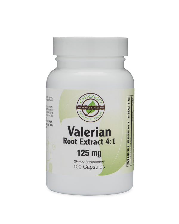 Valerian root extract 125mg 100 capsules chicago health