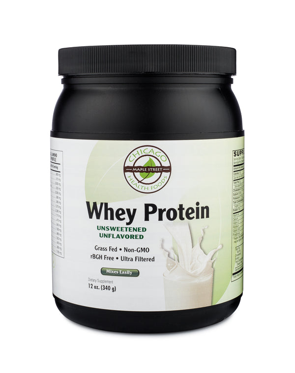 Whey protein unflavored-12oz-supplement-Chicago-Health-Foods